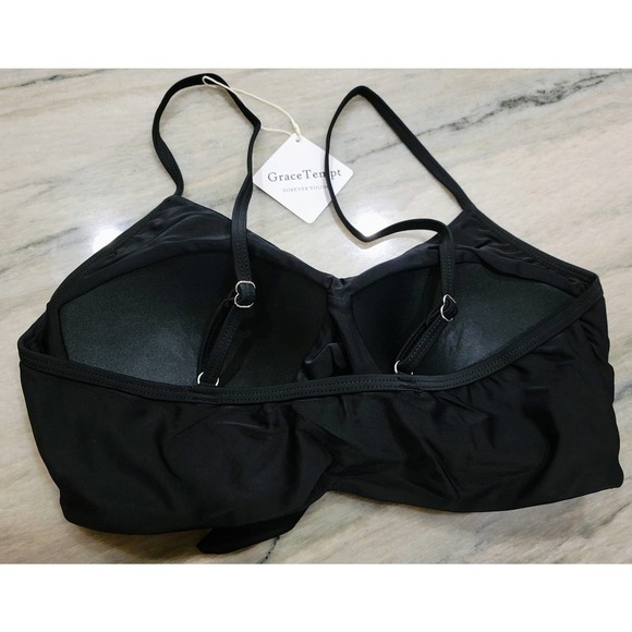 Grace Tempt Black Leopard High Waisted Bikini Large NWT - Picture 7 of 9